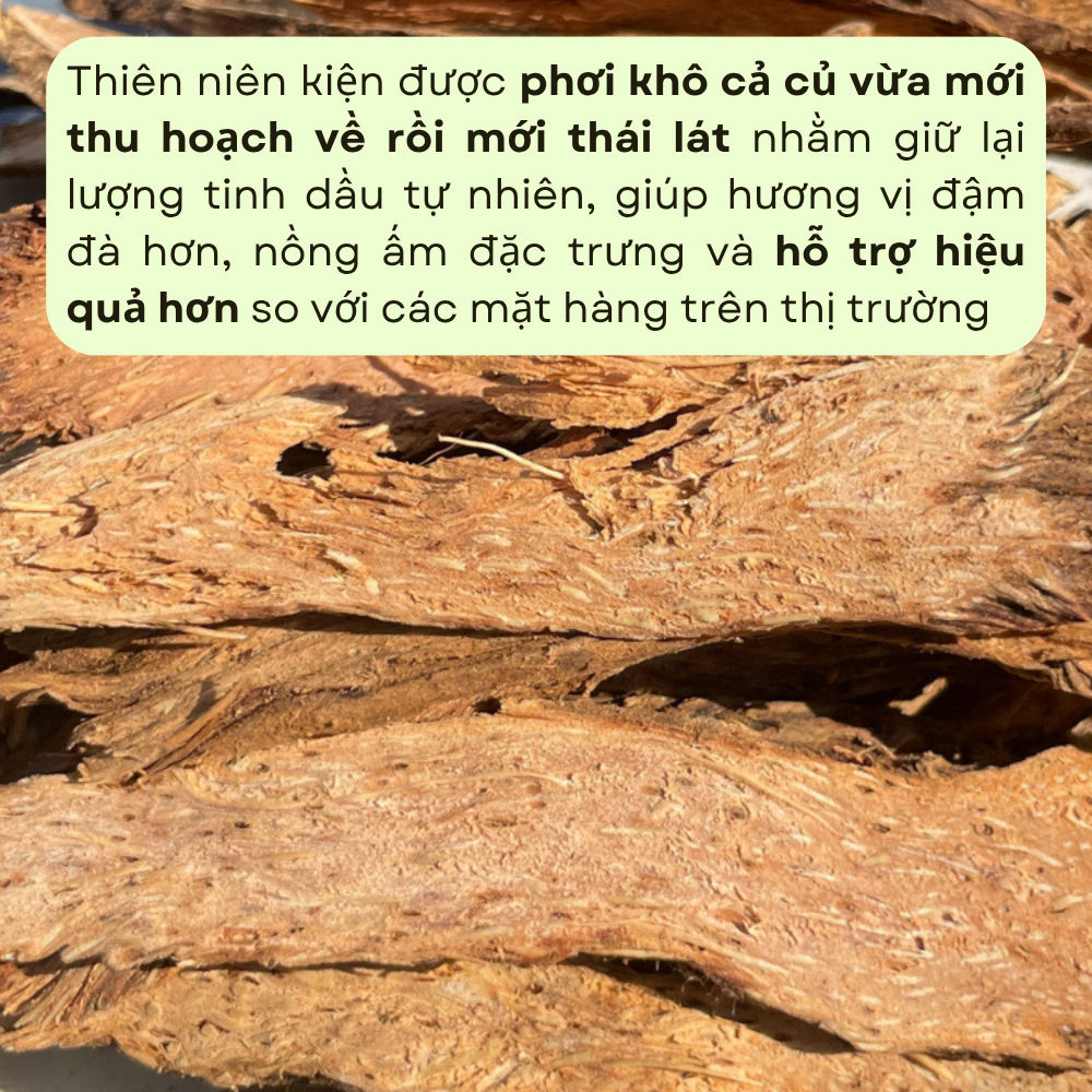 Thiên Niên Kiện Thái Lát Mỏng, Khô Sạch, Thơm Tinh Dầu, Trà Thiên Niên Kiện Thảo Dược Đức Thiện