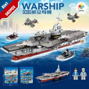 XẾP HÌNH TÀU SÂN BAY] Bộ Lắp Ghép Tàu Sân Bay 8in1 695 Chi Tiết Kèm Máy Bay Xe Tăng Đồ Chơi Mô Hình Cho Bé Trai
