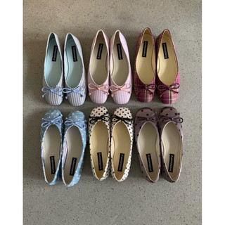 Giày búp bê thắt nơ (Double Ribbon Ballet Flats) Milooey - Fullbox