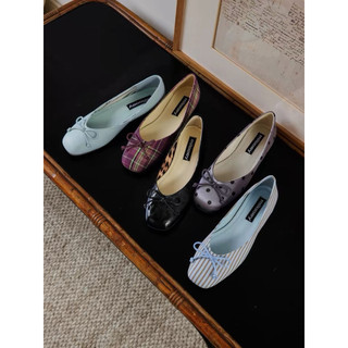 Giày búp bê thắt nơ (Double Ribbon Ballet Flats) Milooey - Fullbox
