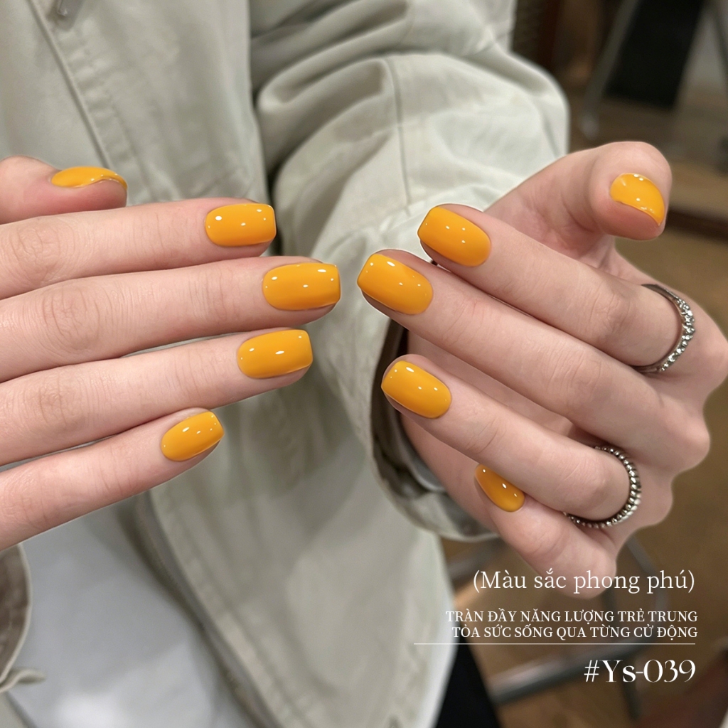 XEIJAYI 10ml- Sơn gel móng tay màu vàng cam, độ lên màu cao, thích hợp sử dụng tại salon và tại nhà.