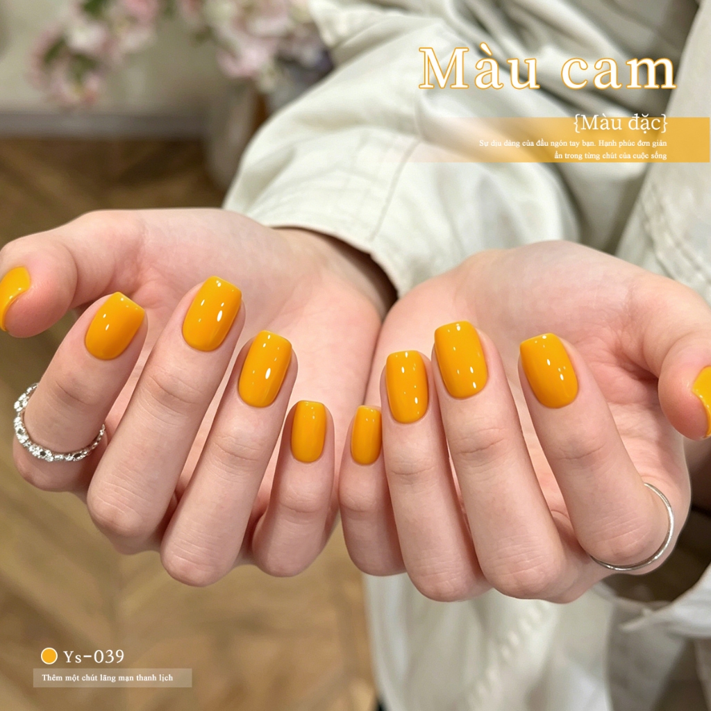 XEIJAYI 10ml- Sơn gel móng tay màu vàng cam, độ lên màu cao, thích hợp sử dụng tại salon và tại nhà.
