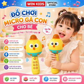 Micro đồ chơi trẻ em kèm sạc đổi giọng đa chức năng đồ chơi âm nhạc cho bé tiện lợi sử dụng