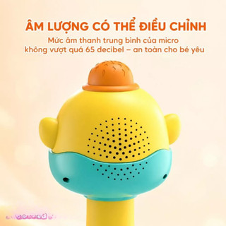Micro đồ chơi trẻ em kèm sạc đổi giọng đa chức năng đồ chơi âm nhạc cho bé tiện lợi sử dụng