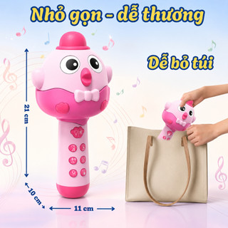 Micro đồ chơi trẻ em kèm sạc đổi giọng đa chức năng đồ chơi âm nhạc cho bé tiện lợi sử dụng