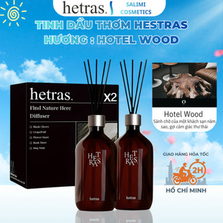 Tinh Dầu Thơm Phòng Hetras (Hương: HOTEL WOOD) 500ml,Tinh Dầu Khuếch Tán Hương Nước Hoa Cao Cấp