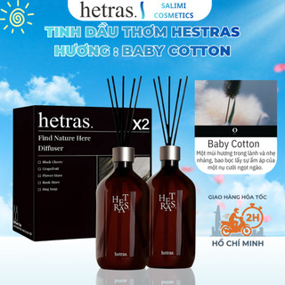 Tinh Dầu Thơm Phòng Hetras (Hương: BABY COTTON) 500ml,Tinh Dầu Khuếch Tán Hương Nước Hoa Cao Cấp