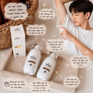 (CHE TÊN)COMBO 2 CHAI XỊT HÔI NÁCH IERLEI 30ML DÀNH CHO THANH THIẾU NIÊN VÀ NGƯỜI LỚN