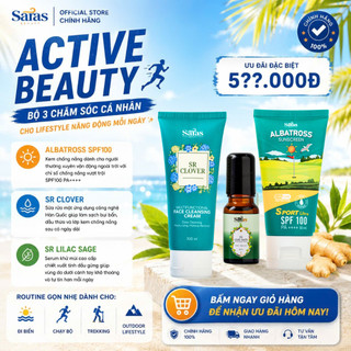 [Tiết kiệm] Sữa rửa mặt + kem chống nắng + serum khử mùi