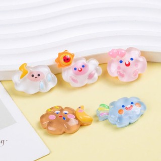 Set Charm Mây Phát Sáng Pastel ✨☁️ Charm Đám Mây Dạ Quang Mini Mix Mặt Cười Kẹo Ngọt Gắn Dép Cute Style Hàn Quốc 🌈💖