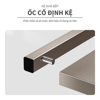 Kệ Lò Vi Sóng 2 tầng Giá Lò Nướng nhà bếp Kệ gia vị Đa Năng Khung Thép Chắc Chắn Chịu Lực Tốt