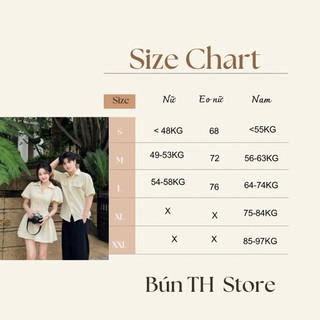(S - 92) Set đồ đôi nam nữ couple váy nữ chiết eo phối nơ và áo sơmi nam phối túi chất chéo hàn, đồ đôi nam nữ