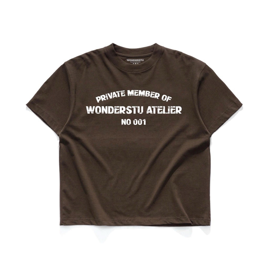 ÁO THUN TAY NGẮN FORM BOXY "WONDERSTU ATELIER" - COTTON 260GSM