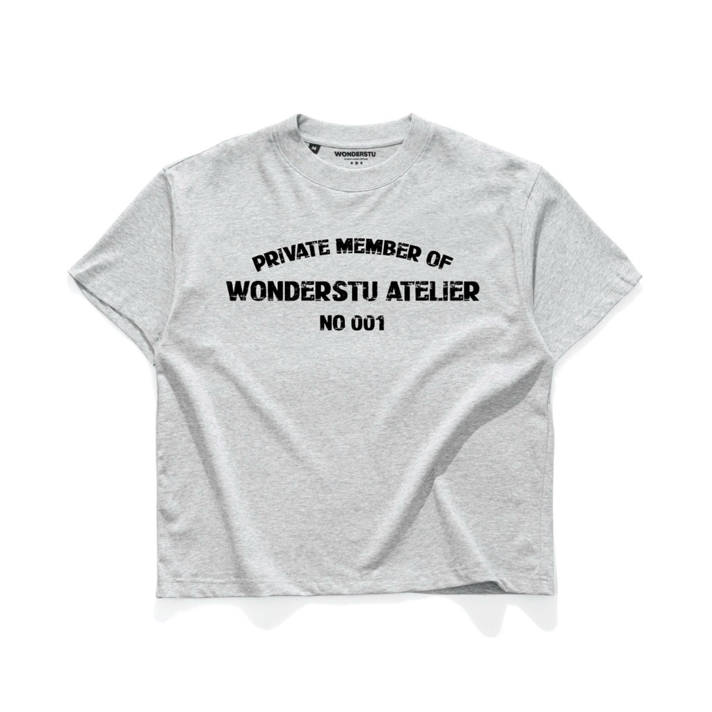 ÁO THUN TAY NGẮN FORM BOXY "WONDERSTU ATELIER" - COTTON 260GSM