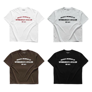 ÁO THUN TAY NGẮN FORM BOXY "WONDERSTU ATELIER" - COTTON 260GSM