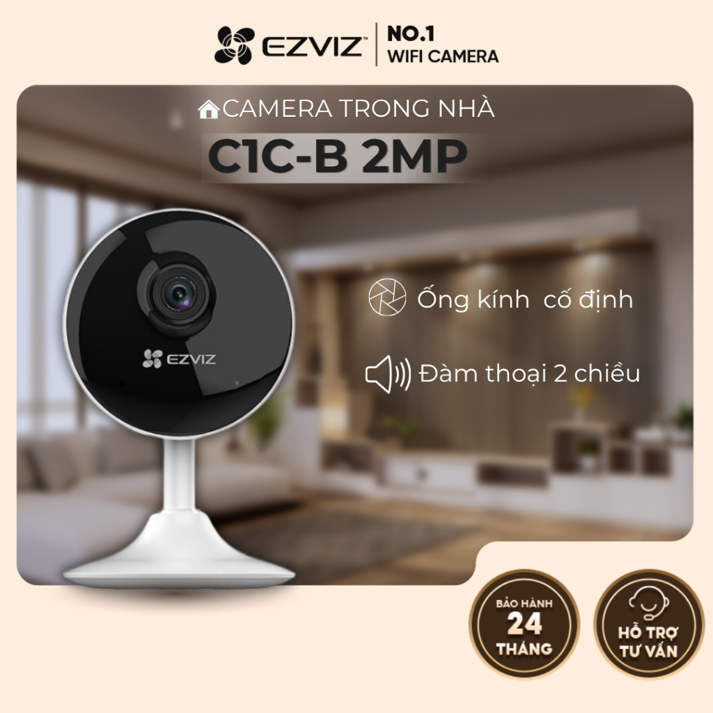 Camera EZVIZ Wifi trong nhà C1C-B 1080P - Hàng chính hãng