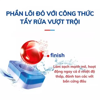 [FINISH] Viên rửa bát Finish Power Essential All in 1 -Hộp 100 viên Hương chanh cho Máy rửa chén bát