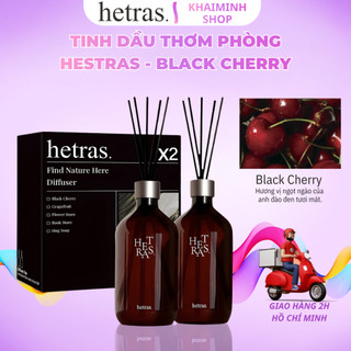 Tinh Dầu Thơm Phòng Khuếch Tán Hetras (BLACK CHERRY) 500ml, Tinh Dầu Hương Nước Hoa Cao Cấp