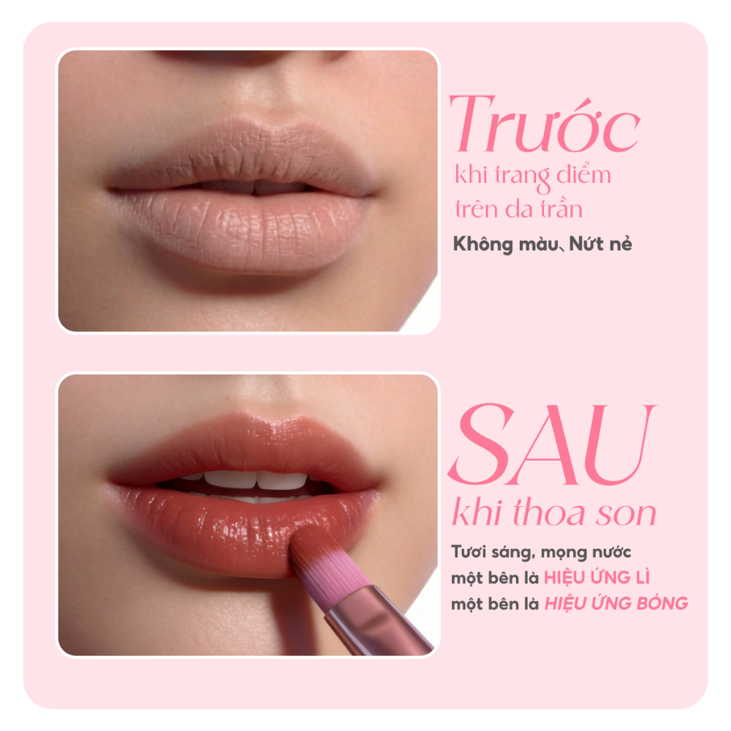 Bảng Phấn Môi Má CFB 10 Tông  Shero Phủ Mát, Son & Má Hồng 2 Trong 1, Pha Màu Tự Do, Lì Mịn Lâu Trôi