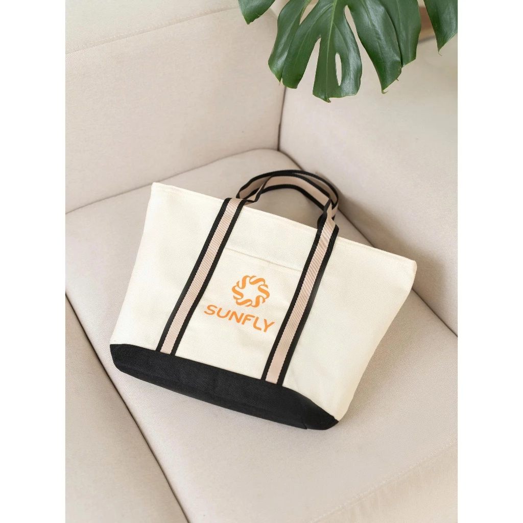 TUIQT01 [Màu ngẫu nhiên] Túi vải tole SUNFLY