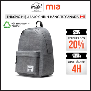 Balo Herschel Classic TM 2.0 Standard 15" - Balo Laptop Nam Nữ 15-16 Inch,Vải EcoSystem Tái Chế, Bền Màu,Đi Học Du Lịch