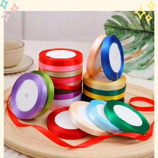 Ruy Băng Lụa 1cm, 2cm 4cm, 5cm Làm Nơ Cuộn 22 Mét Satin Vải Đa Dạng Màu Sắc| Làm Phụ Kiện Handmade Gói Hoa, Gói Quà