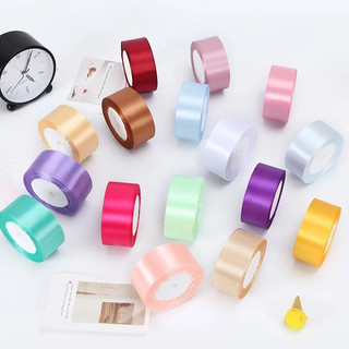 Ruy Băng Lụa 1cm, 2cm 4cm, 5cm Làm Nơ Cuộn 22 Mét Satin Vải Đa Dạng Màu Sắc| Làm Phụ Kiện Handmade Gói Hoa, Gói Quà