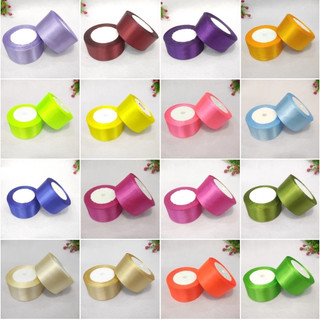 Ruy Băng Lụa 1cm, 2cm 4cm, 5cm Làm Nơ Cuộn 22 Mét Satin Vải Đa Dạng Màu Sắc| Làm Phụ Kiện Handmade Gói Hoa, Gói Quà