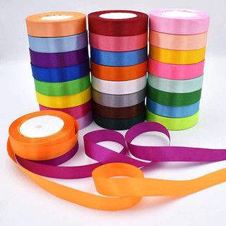 Ruy Băng Lụa 1cm, 2cm 4cm, 5cm Làm Nơ Cuộn 22 Mét Satin Vải Đa Dạng Màu Sắc| Làm Phụ Kiện Handmade Gói Hoa, Gói Quà