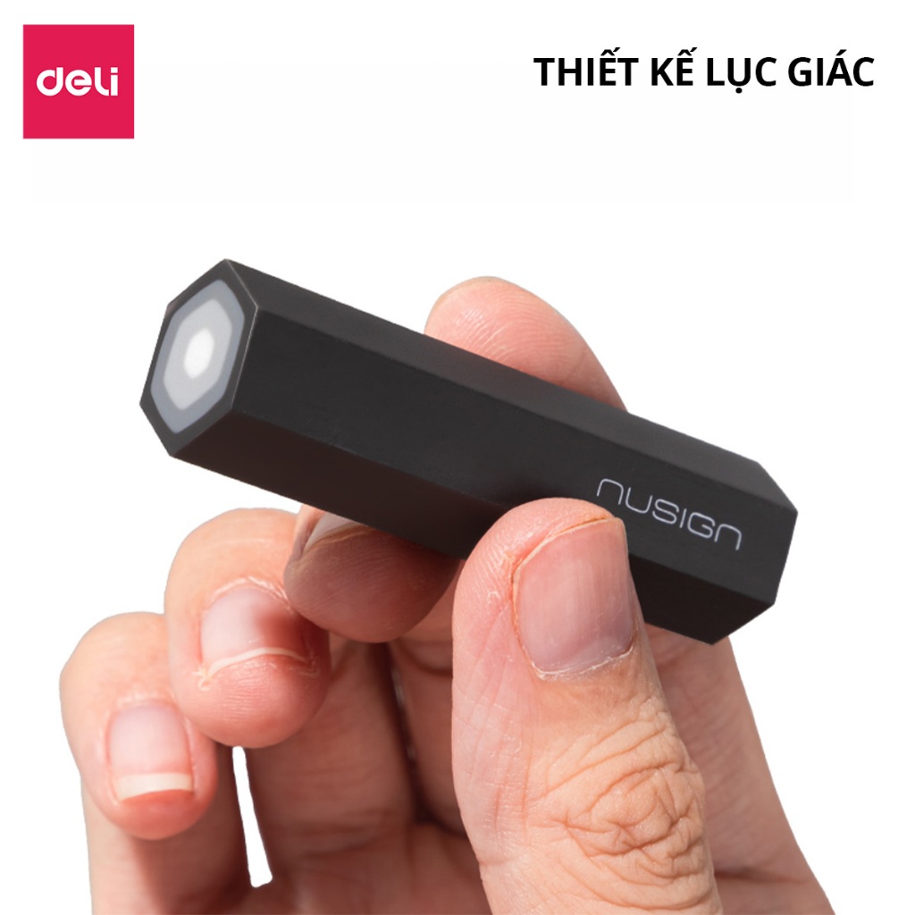 Gôm Tẩy Bút Chì Deli Nusign NS782 Siêu Sạch Ít Bụi Mềm Dẻo Không Rách Giấy Dành Cho Học Sinh Dân Văn Phòng Tiện Lợi