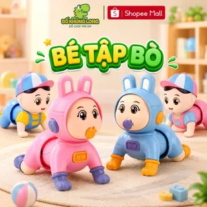 Đồ Chơi Em Bé Tập Bò Cho Bé BỐ KHỦNG LONG Yêu Giúp Bé Tập Bò Có Phát Nhạc Bé Di Chuyển Đồ Chơi Tập Bò Cho Bé