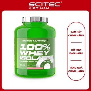 Whey isolate Scitec Nutrition, hấp thu nhanh, hỗ trợ phục hồi và tăng cơ hiệu quả| Scitec Nutrition