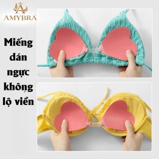 Miếng dán ngực vô hình, Áo dán ngực liền mạch hình trái tim thoải mái với ngực nhỏ AMYBRA D0159