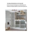 Đồ chơi bếp gỗ mini lò nướng kích thước 30x26x46cm, dễ lắp đặt, phù hợp cho trẻ em chơi nhà bếp