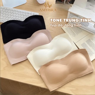[Combo Tiết Kiệm] Combo Áo Ngực Không Dây Su Tàng Hình, Set Áo Quây Ngực Viền Chống Tuột AMYBRA AG86