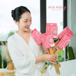 Bàn Chải Khô Body Tẩy Tế Bào Chết Mặt Và Cơ Thể Lông Mềm Mịn Màng Cây Chà Lưng Chất Liệu Lông Thật H0005