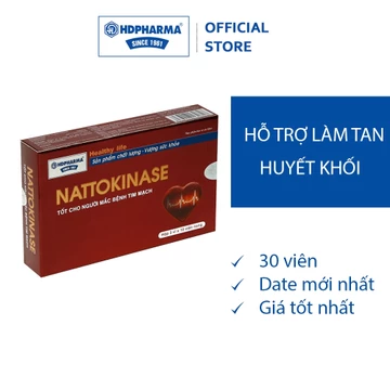 Thực Phẩm BVSK Viên Uống Nattokinase - Hỗ Trợ Làm Giảm Cholesterol Máu, Tốt Cho Người Bệnh Tim Mạch