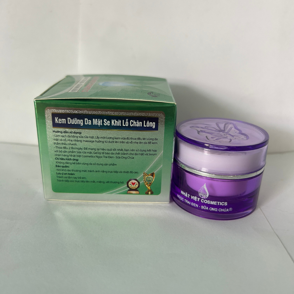 Kem Dưỡng Sáng Da Mặt Nhật Việt V2 6g Hỗ Trợ Thu Nhỏ Lỗ Chân Lông Mịn Màng (Tím)