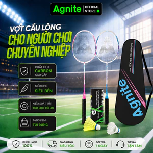 Bộ 2 vợt cầu lông chính hãng AGNITE hợp kim carbon siêu bền dành cho người chơi chuyên nghiệp