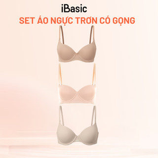 Set 3 Áo ngực có gọng mút vừa trơn iBasic - Deal Độc Quyền