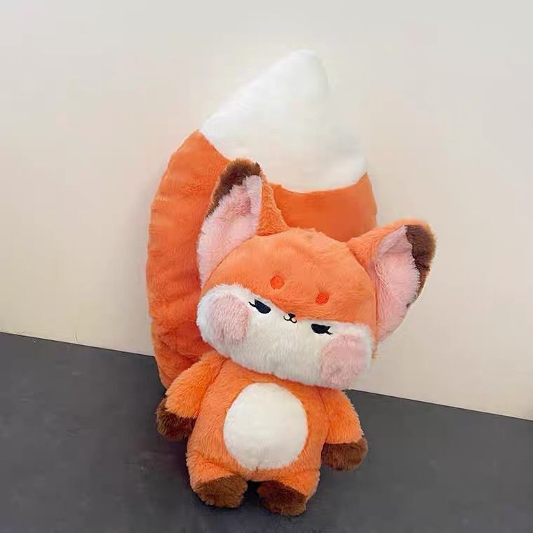 Gấu Bông Cáo Đuôi To Dài Má Phính Siêu Cấp Đáng Yêu, Thú Nhồi Bông Con Cáo Fox Cao Cấp Quà Tặng Cho Bé,Bạn Gái