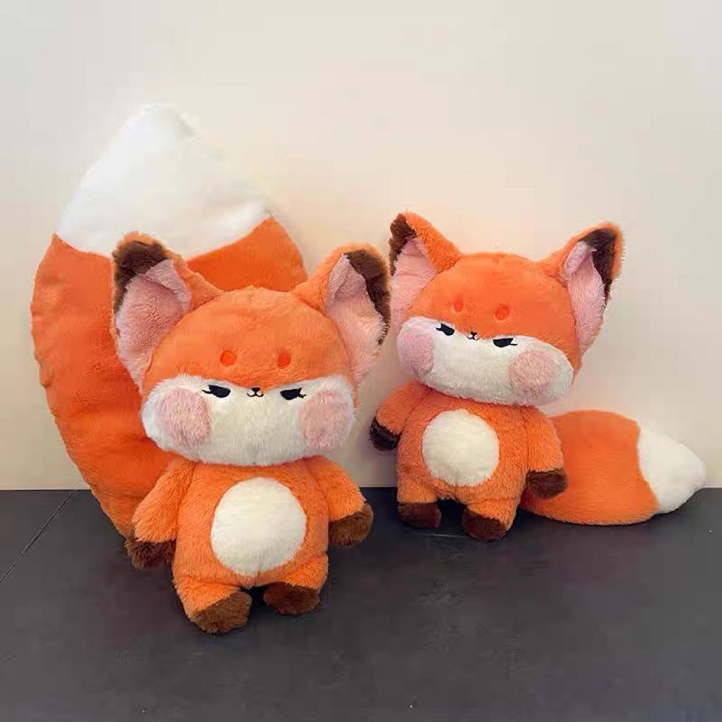 Gấu Bông Cáo Đuôi To Dài Má Phính Siêu Cấp Đáng Yêu, Thú Nhồi Bông Con Cáo Fox Cao Cấp Quà Tặng Cho Bé,Bạn Gái