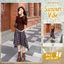 Chân Váy Caro Nữ Dáng Midi Tà Lệch, Qua Gối Phong Cách Cá Tính Vintage | KHAO BOUTIQUE
