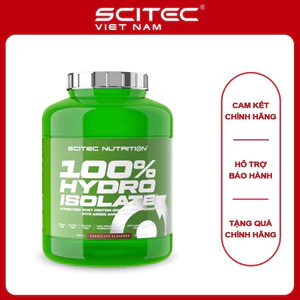 Whey HYDRO ISOLATE Scitec Nutrition, hấp thu rất nhanh, hỗ trợ phục hồi và tăng cơ nạc hiệu quả| Scitec Nutrition