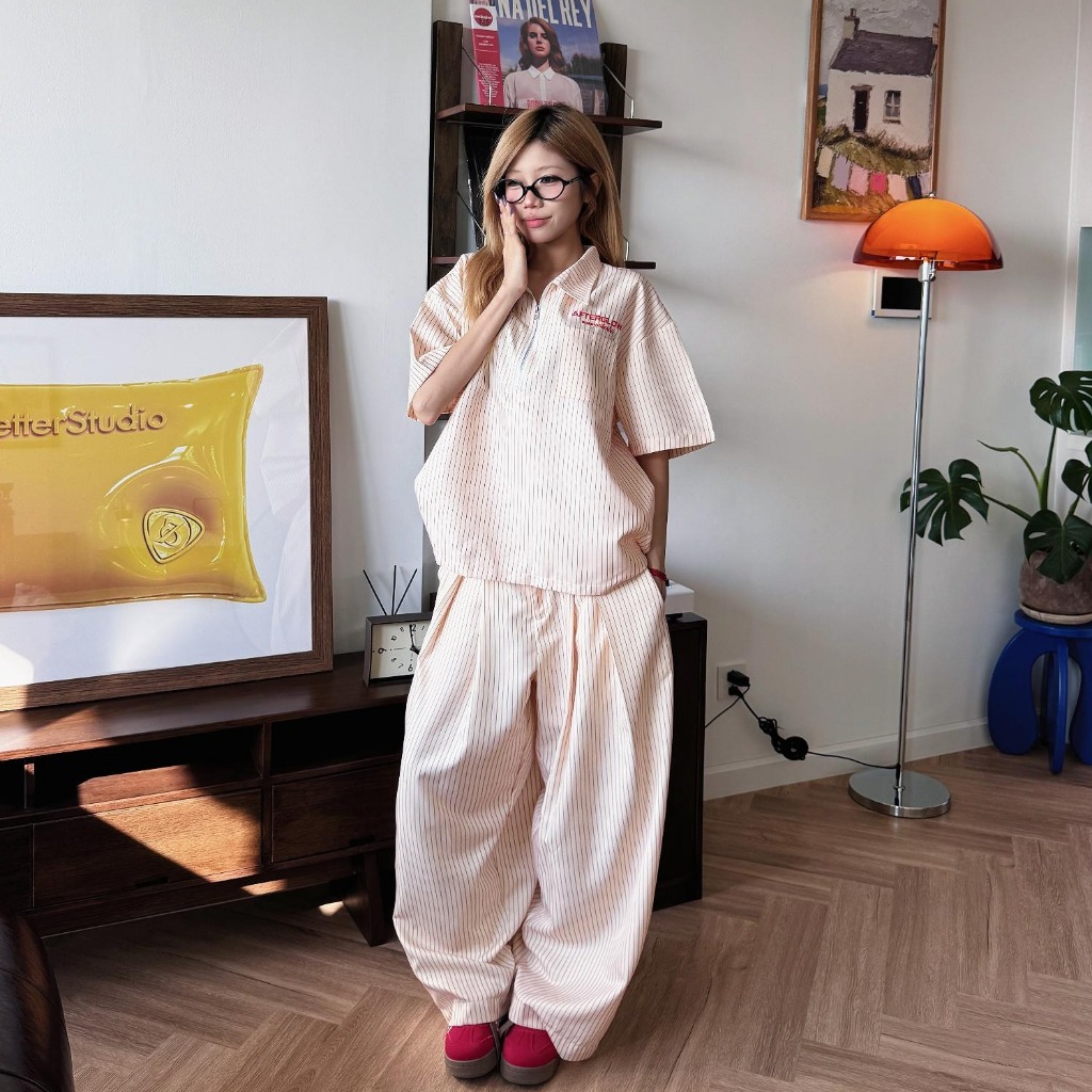 Quần Dài Kẻ Sọc Ống Rộng Outerity Striped / Form Rộng Unisex Mềm Mịn Thoáng Mát Nam Nữ | BigBuy360 - bigbuy360.vn