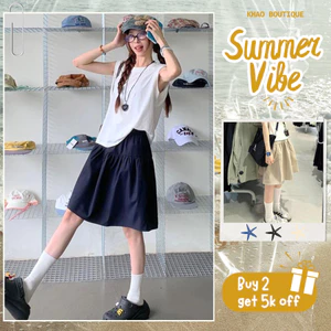Chân váy dài lửng Shoujo Girl, styles shoujo girl Nhật Bản | Khao Boutique