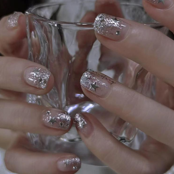 Set ROUni Sơn Gel nhũ hạt to nhỏ sáng lấp lánh, nhũ bắt sáng chuyên dụng cho ngành nail