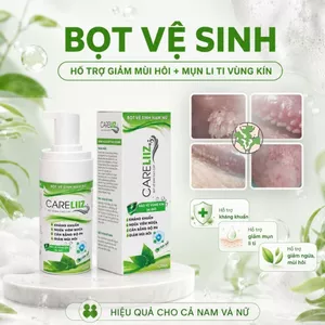 Bọt Kháng Khuẩn Nam Nữ CARELIIZ 120ml - Hỗ Trợ Xử Lý Sùi, Hạt Ngọc, Mụn Li Ti, Giảm Mùi, Mụn Vùng Kín