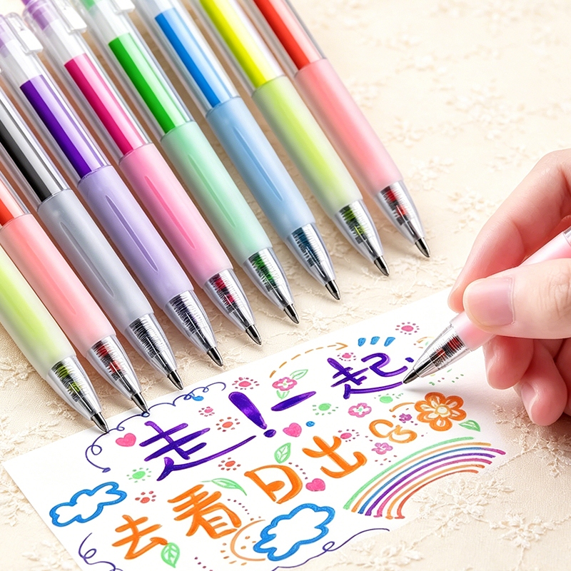 Bút gel nước 3D viết mượt linh hoạt vẽ tranh đánh dấu chất lượng cao dành cho học sinh sinh viên