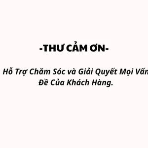 Thư cảm ơn số 1